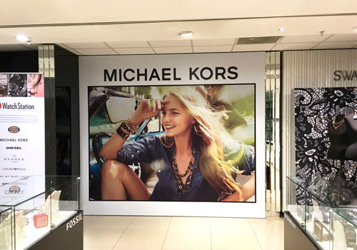 Example of Retail Signage in Edinburgh for Michael Kors shops